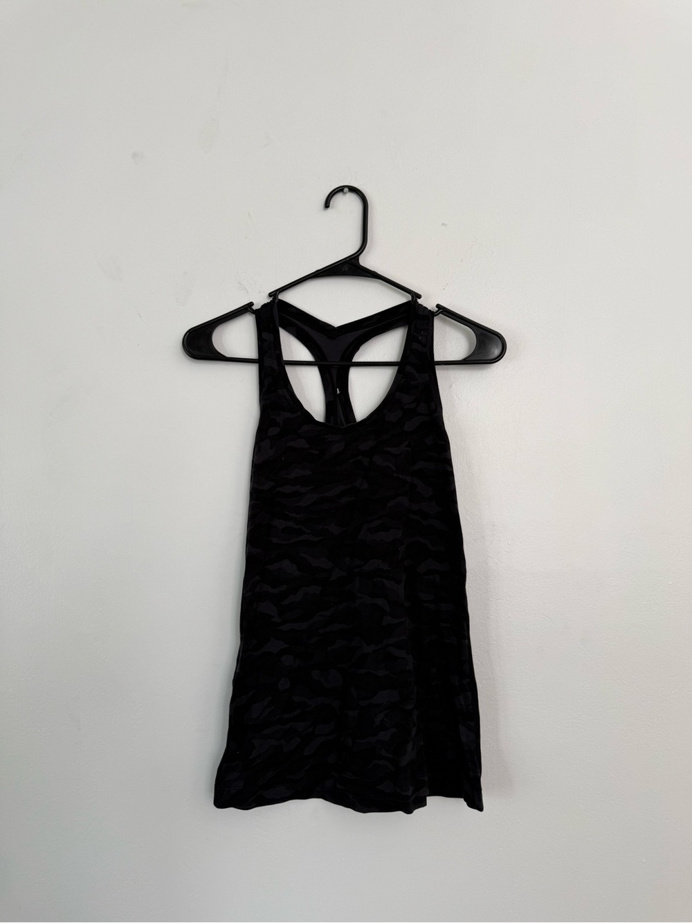Black Camo Racerback Tank Top - Women